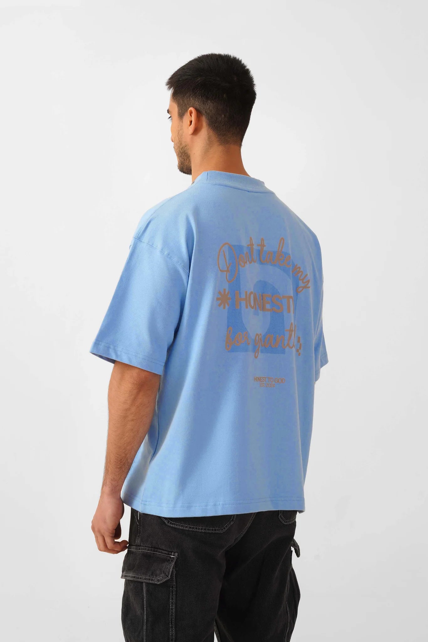 Sky Blue Box Fit T-shirt