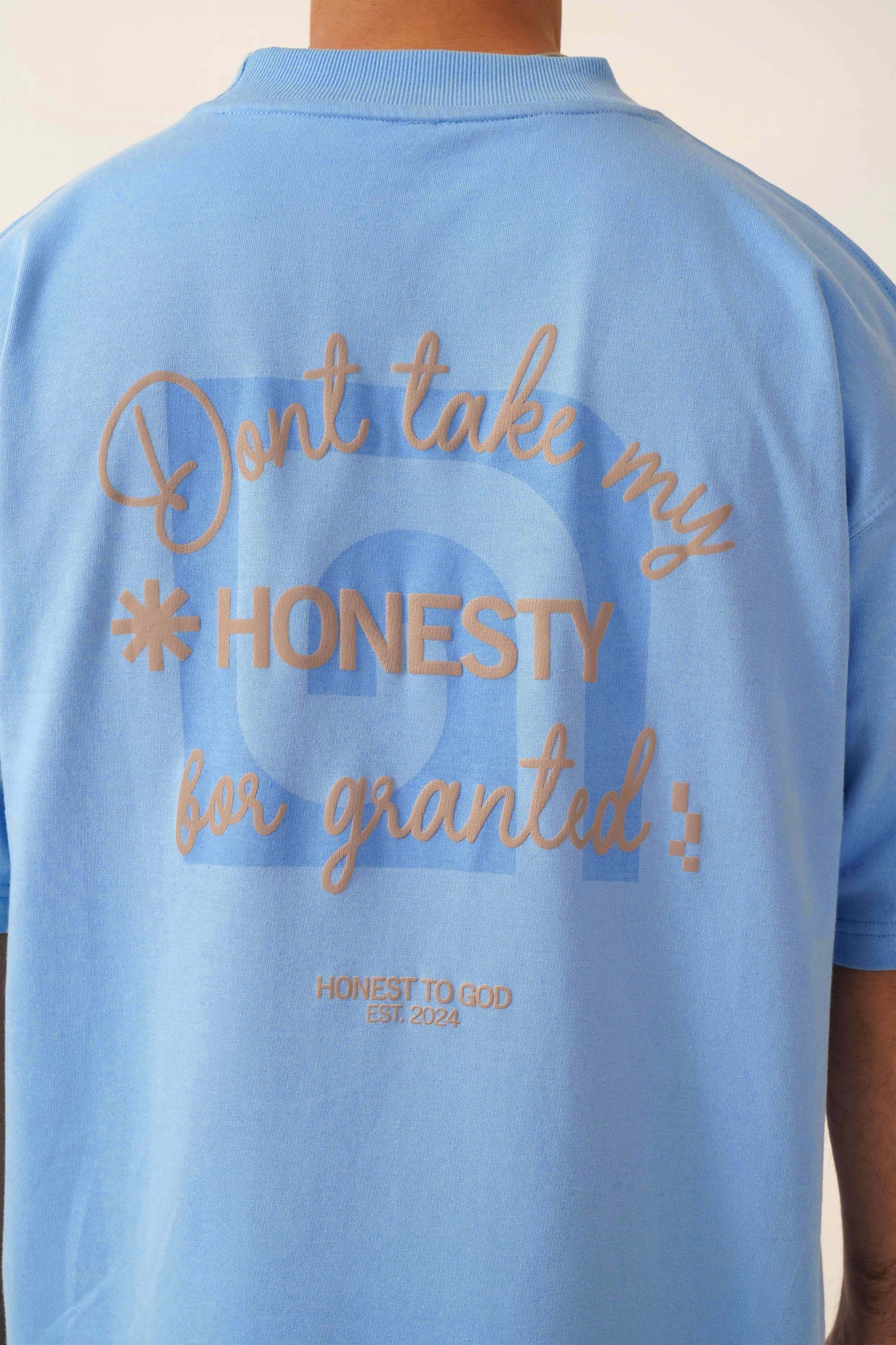 Sky Blue Box Fit T-shirt