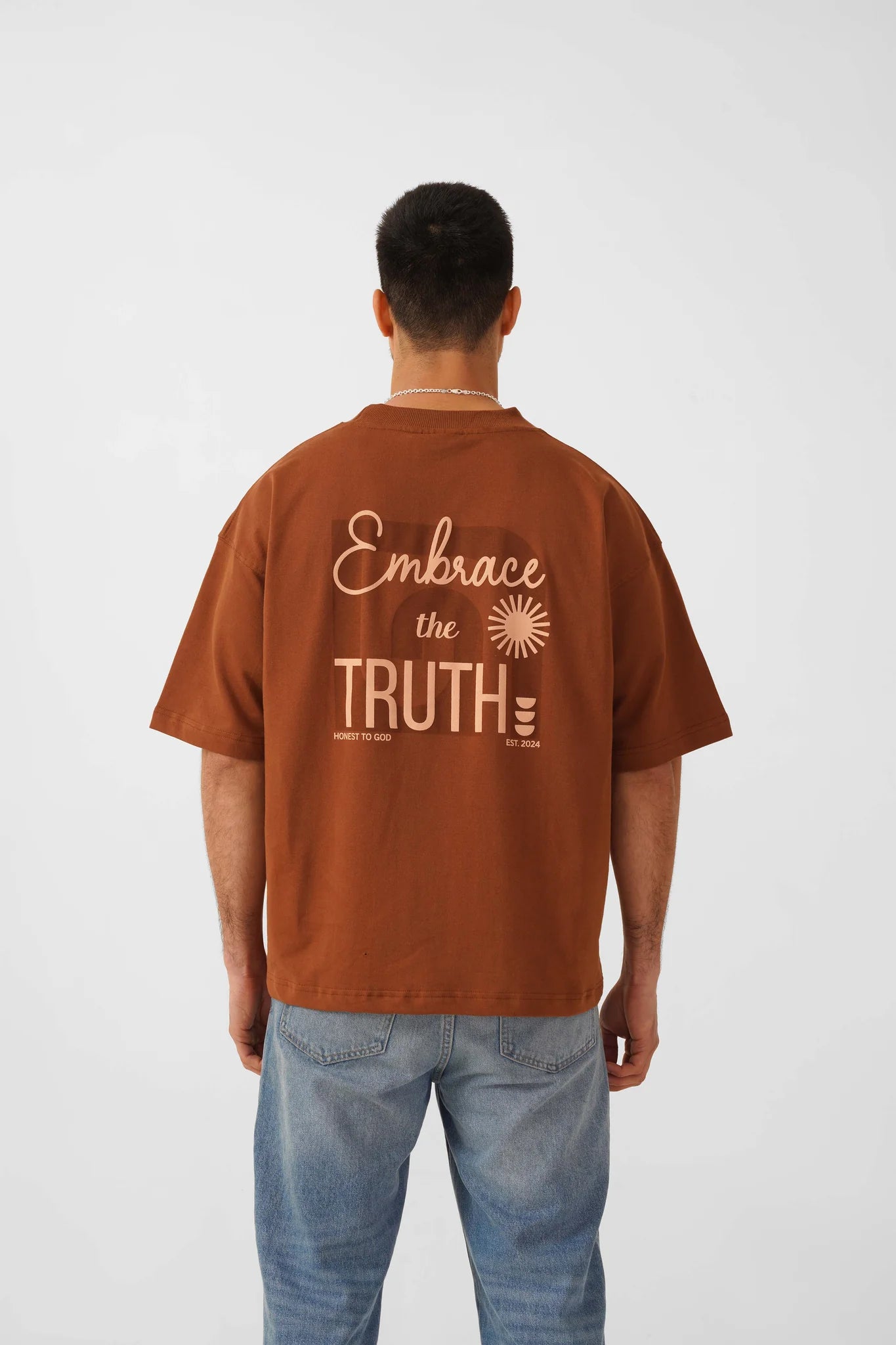 Cinnamon Brown Box Fit T-shirt