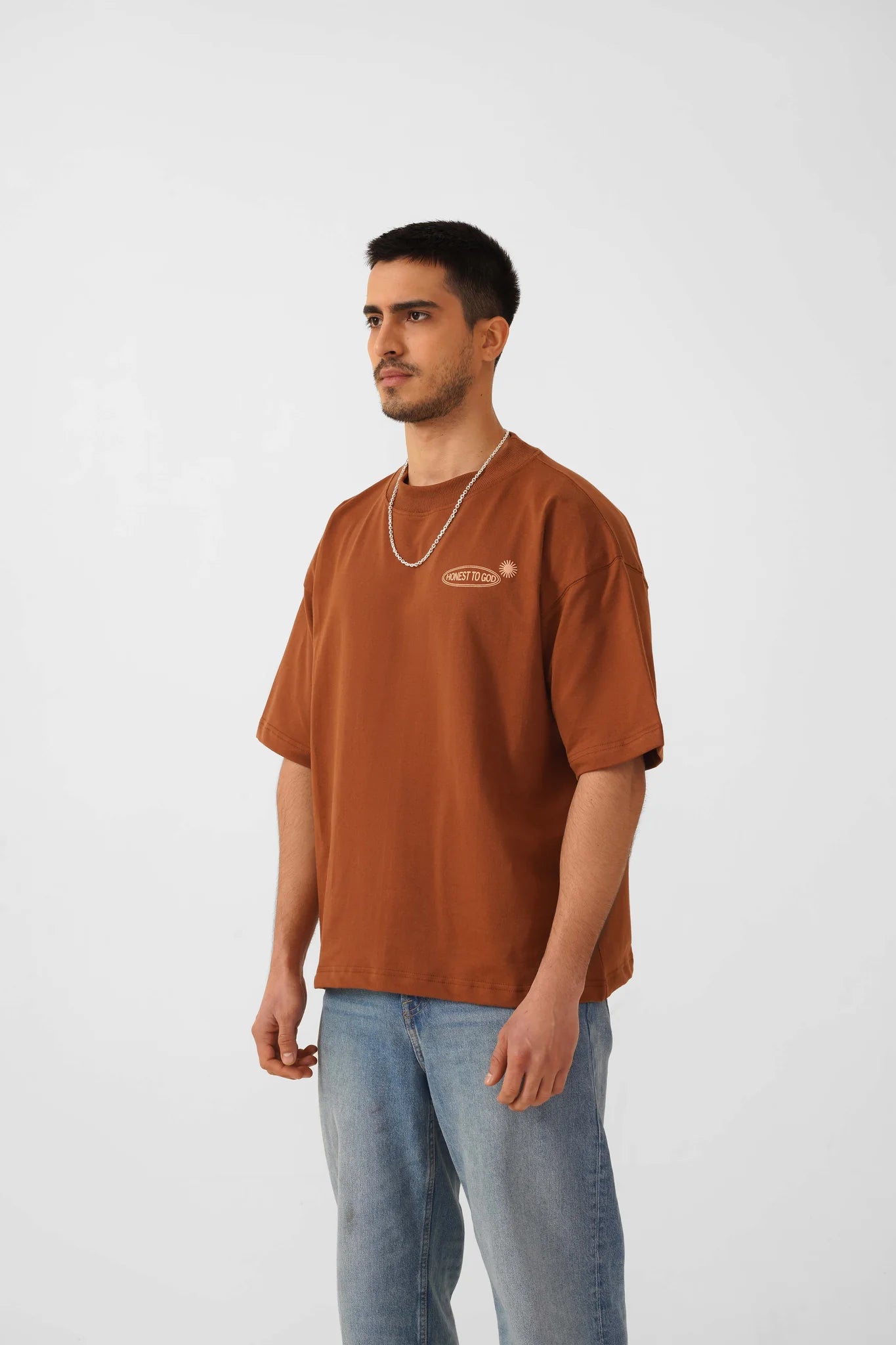 Cinnamon Brown Box Fit T-shirt