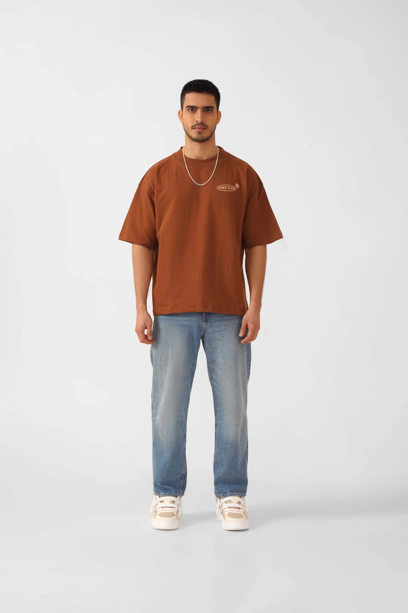 Cinnamon Brown Box Fit T-shirt