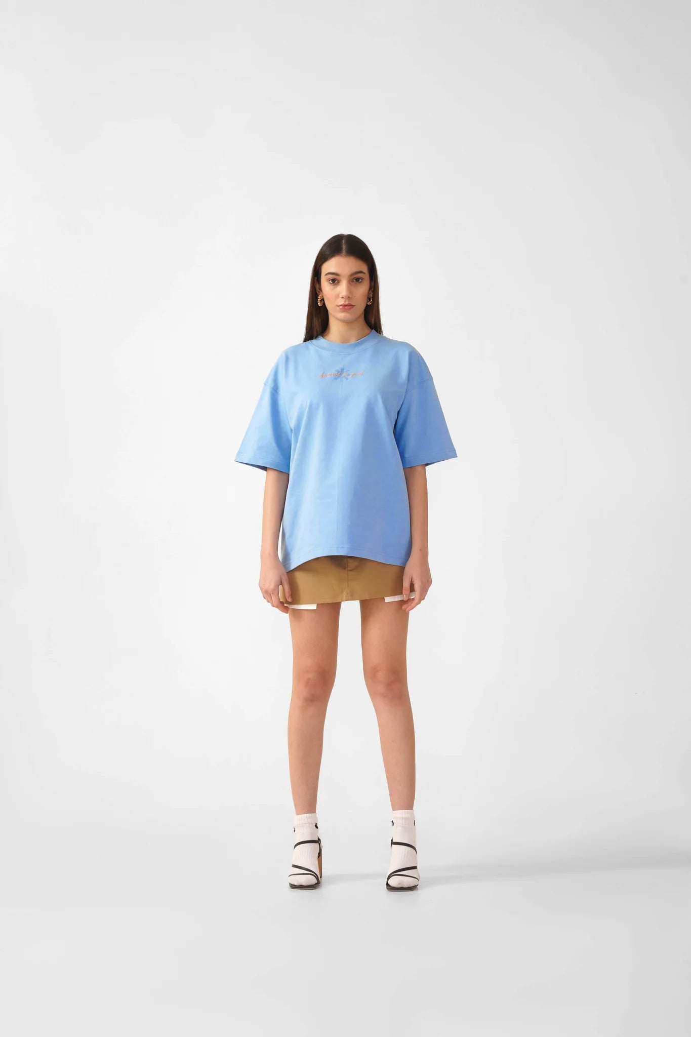 Sky Blue Box Fit T-shirt