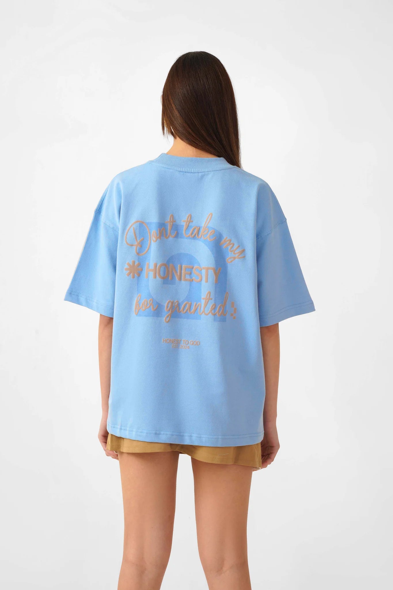 Sky Blue Box Fit T-shirt