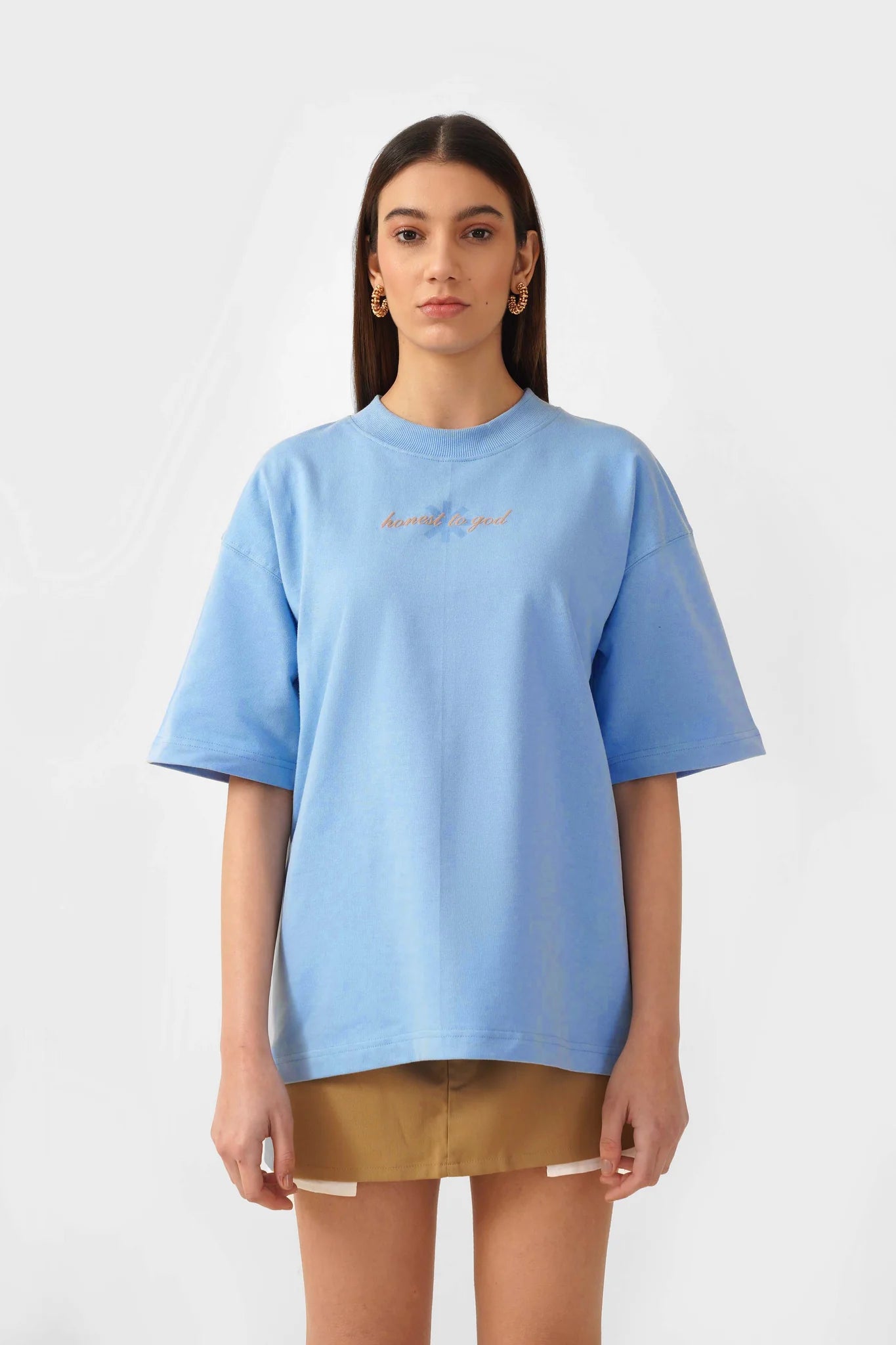 Sky Blue Box Fit T-shirt