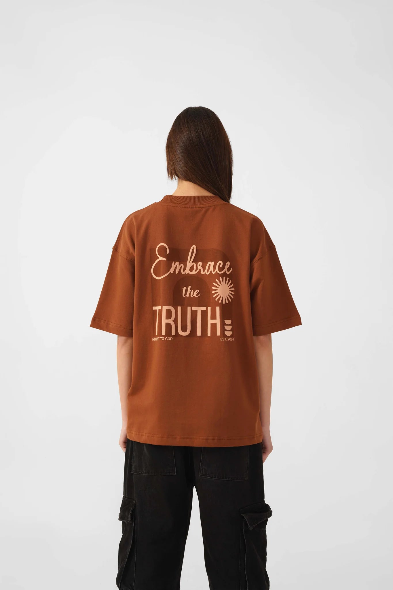 Cinnamon Brown Box Fit T-shirt