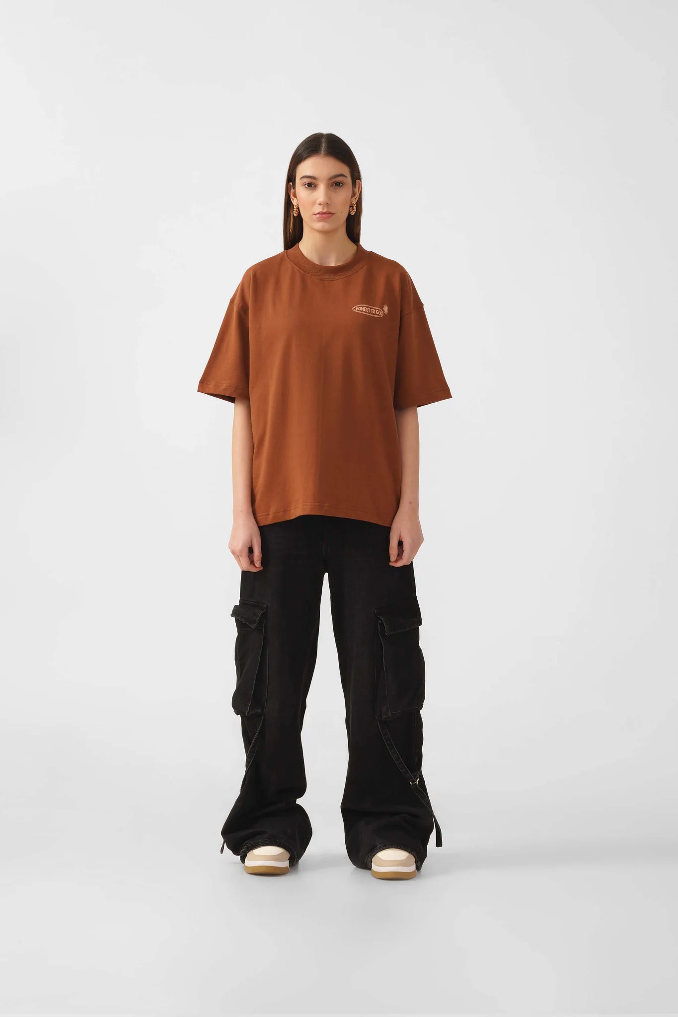 Cinnamon Brown Box Fit T-shirt