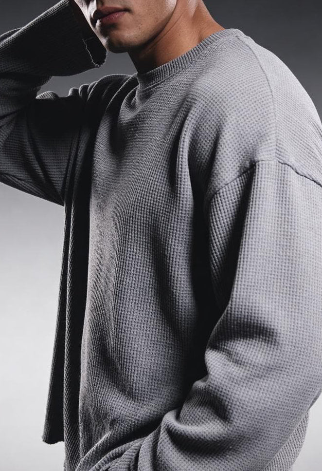 ASHFALL GREY ESSENTIAL WAFFLE