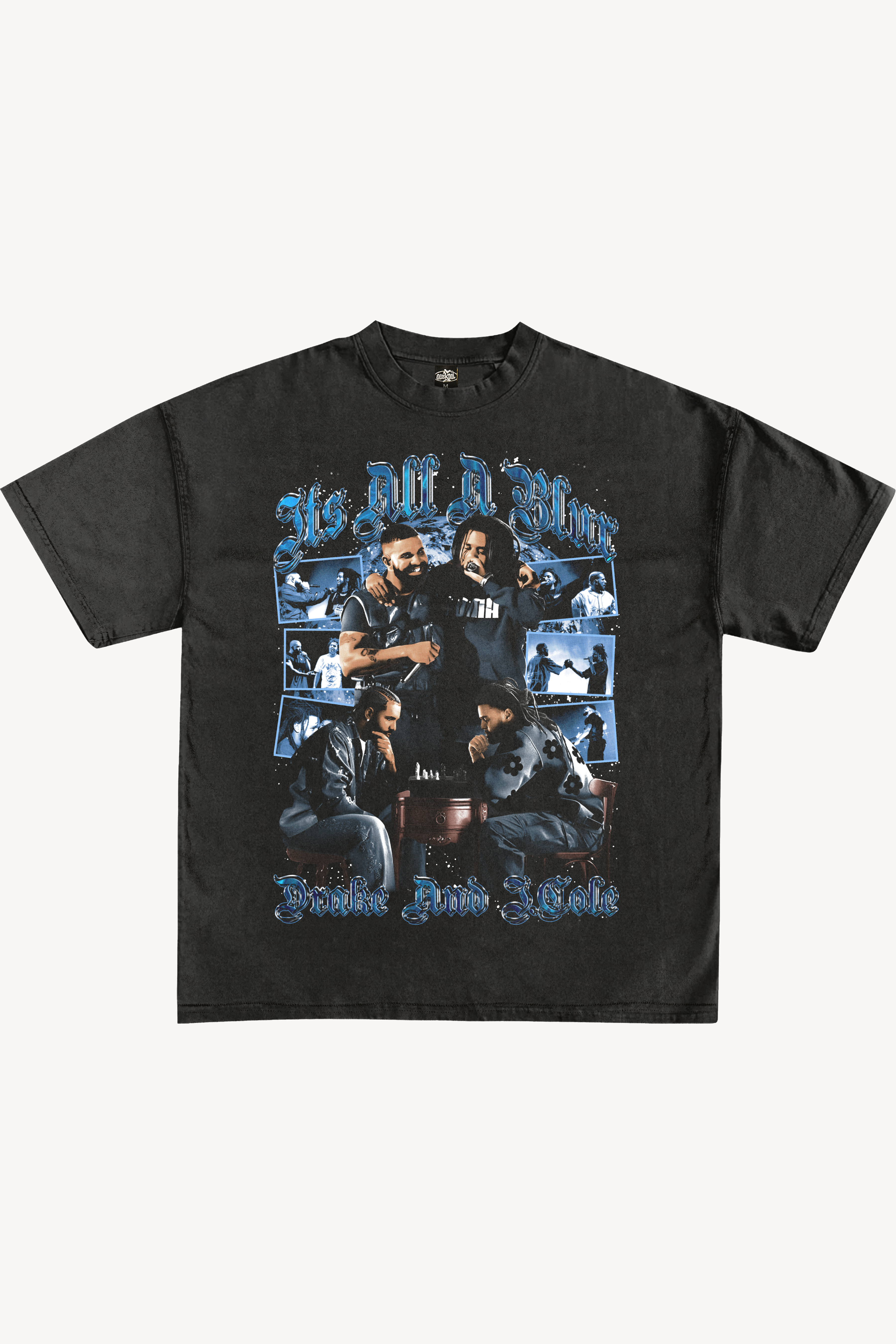 DRAKE AND J COLE GRAPHIC T-TSHIRT