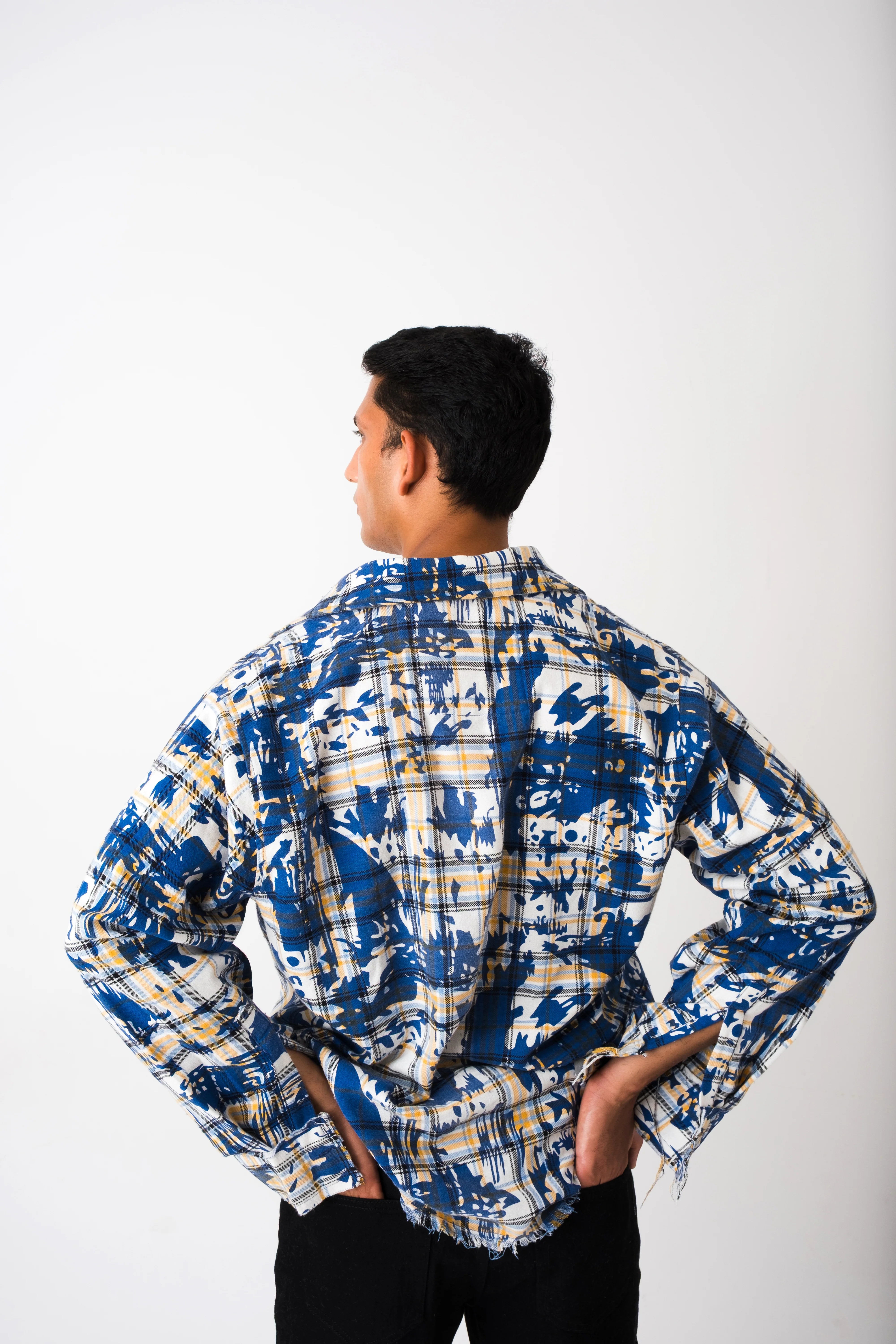 BLU CHAOS PLAID SHIRT