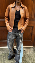 TAN SNAKE JACKET