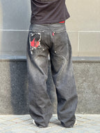 COR3 BLACK WASHED JEANS