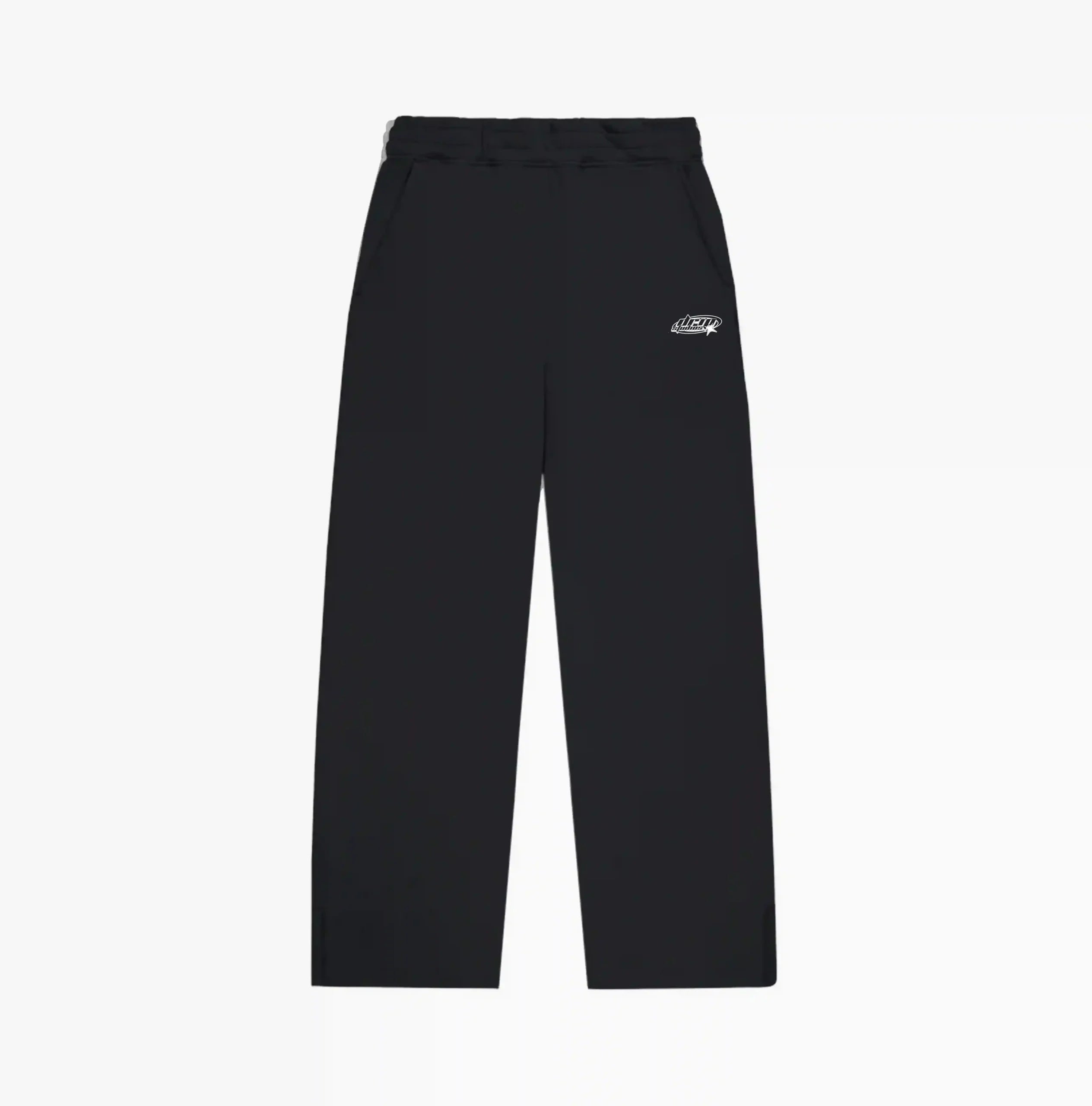 BLACK BASIC SWEATPANTS