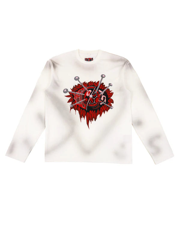 EYESORE [FULL-SLEEVE T-SHIRT] - OFF WHITE