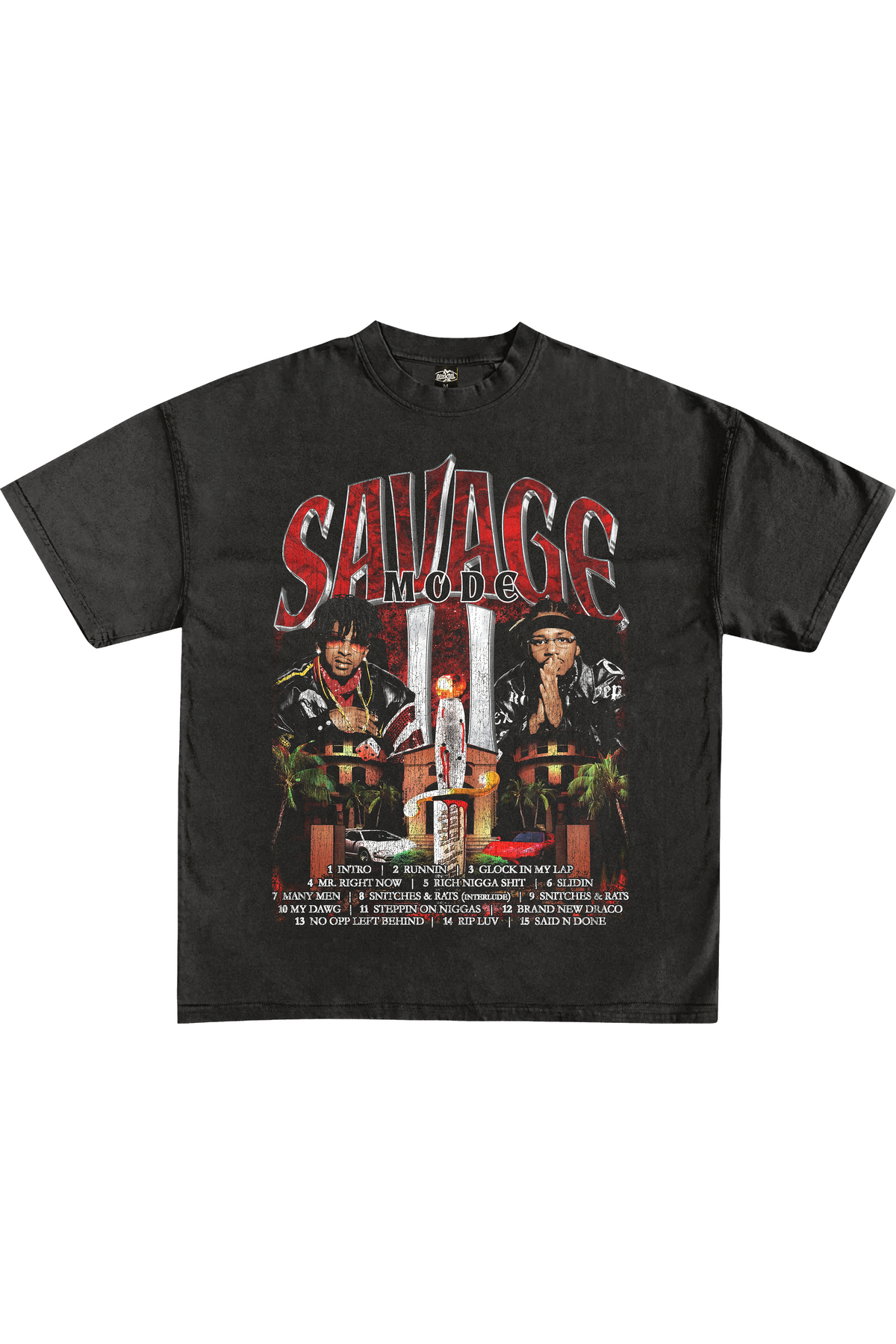 SAVAGE MODE VINTAGE GRAPHIC T-SHIRT