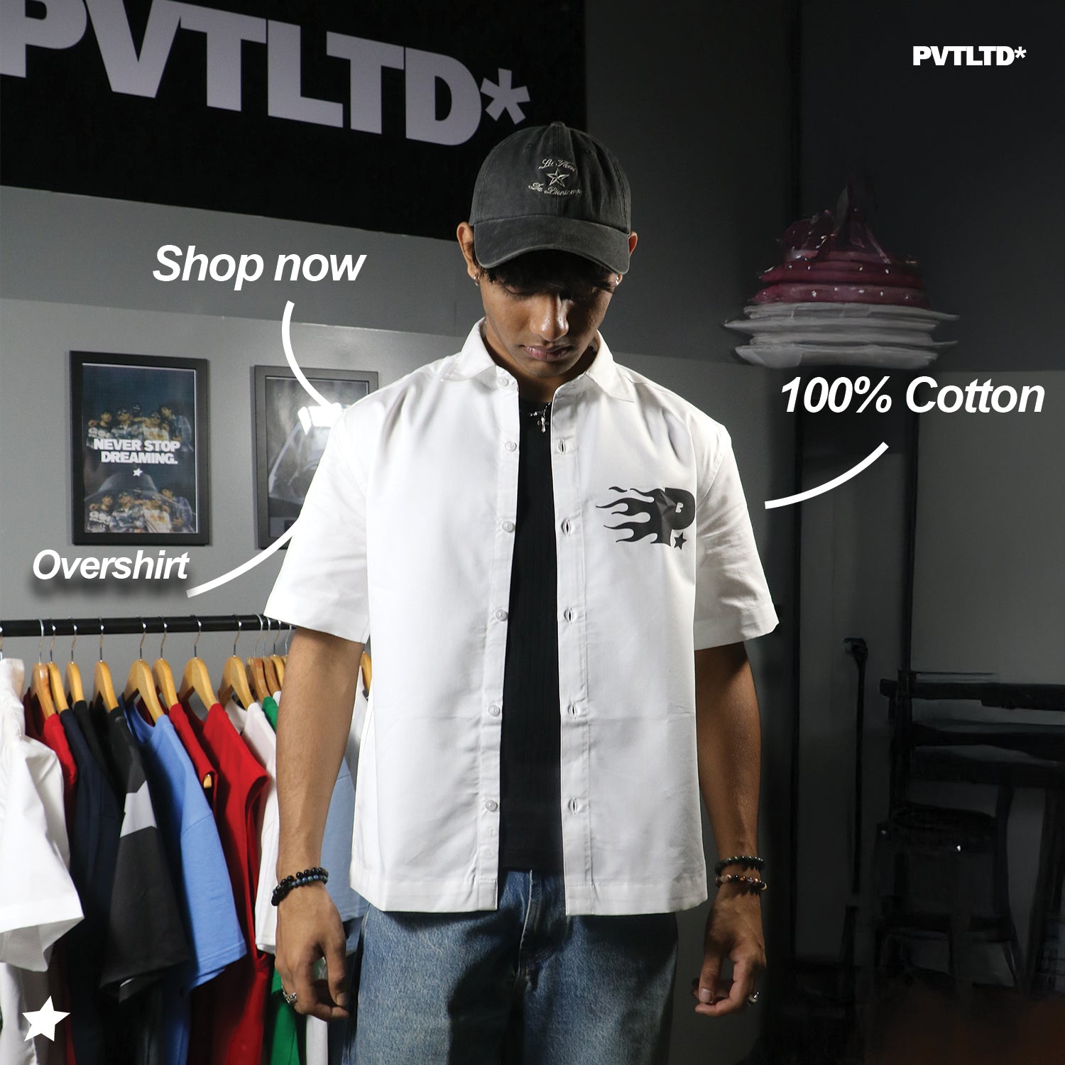 Pvt's White Overshirt