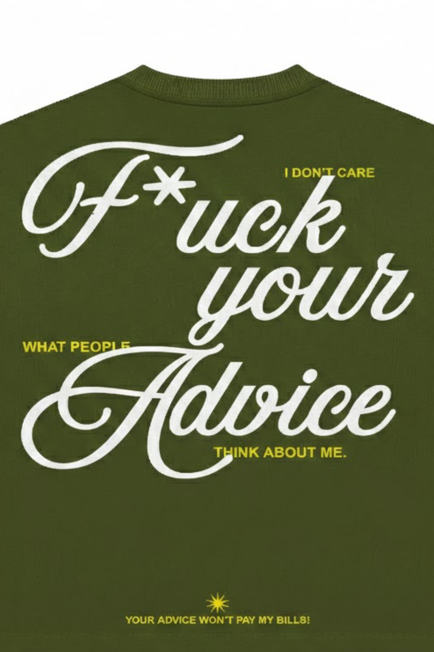 F*ck Advice Oversized T-Shirt