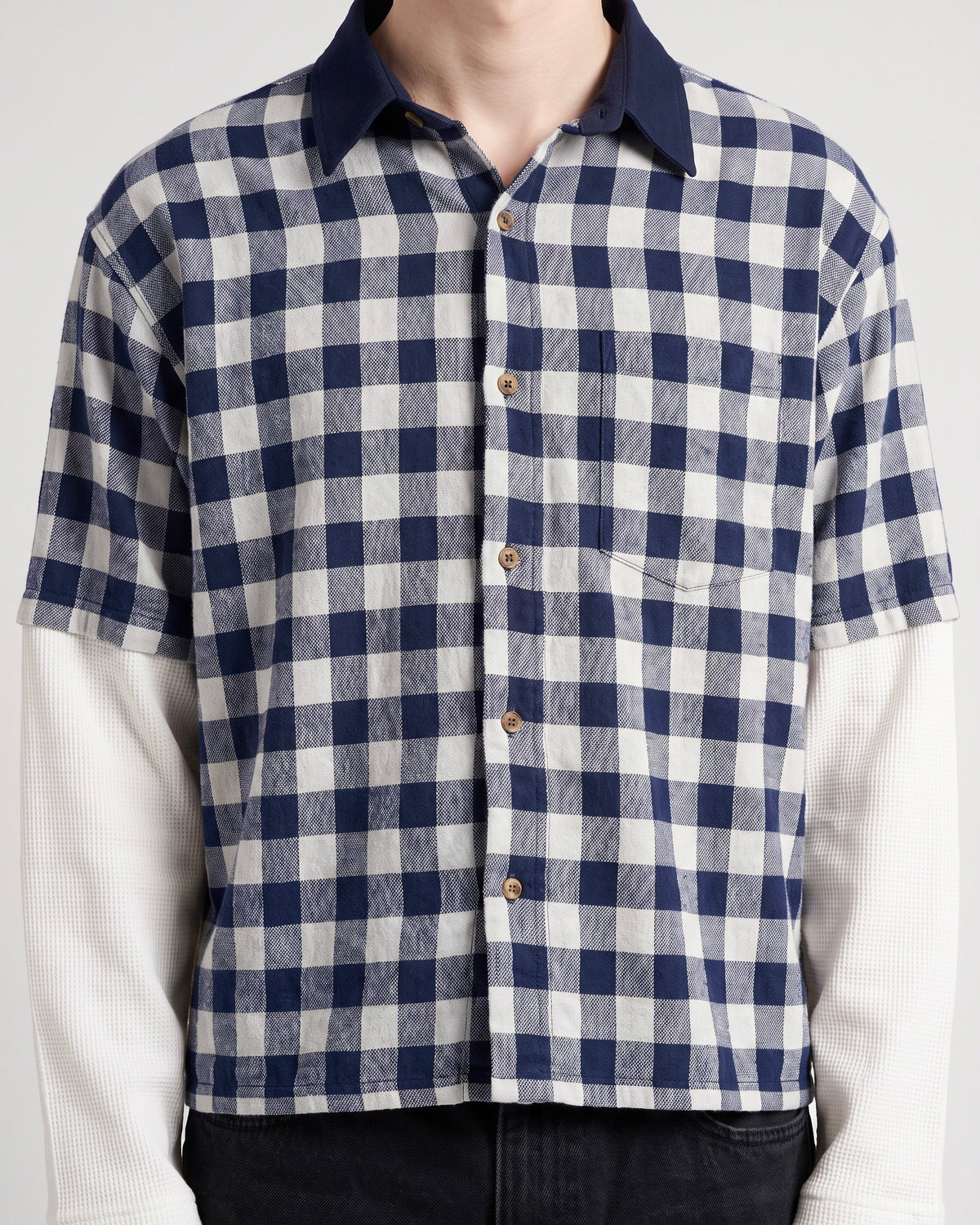 Indigo Shirt // Waffle Sleeves