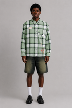 DRO In Motion Flannel - Olive Plaid