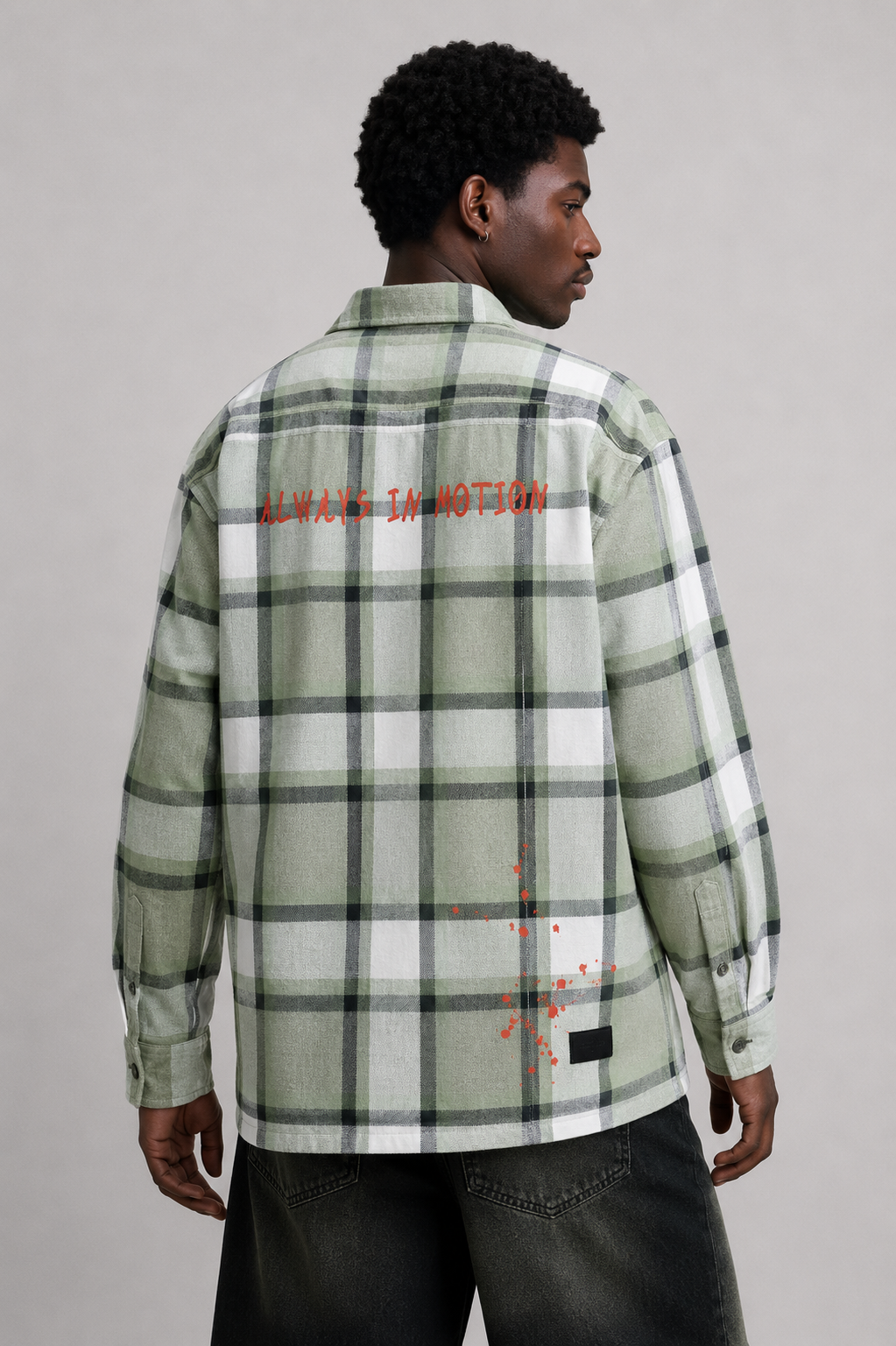DRO In Motion Flannel - Olive Plaid