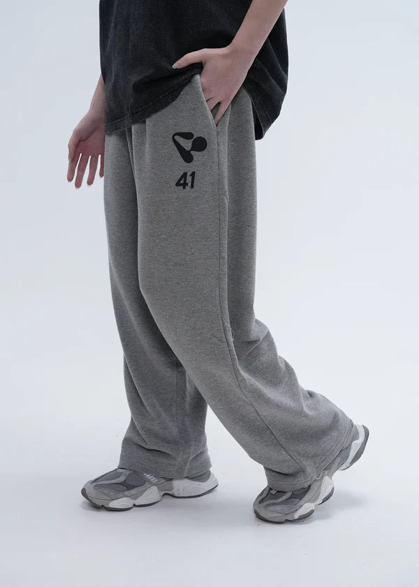 GREY BAGGY FIT PANTS