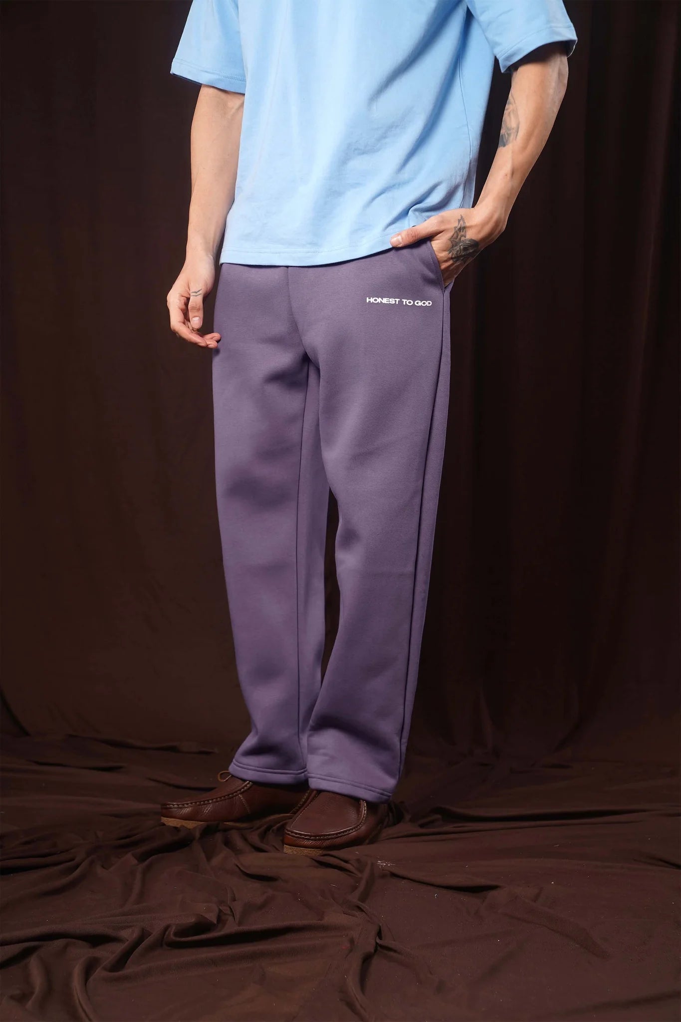 Old Lavender Straight Leg Sweatpant
