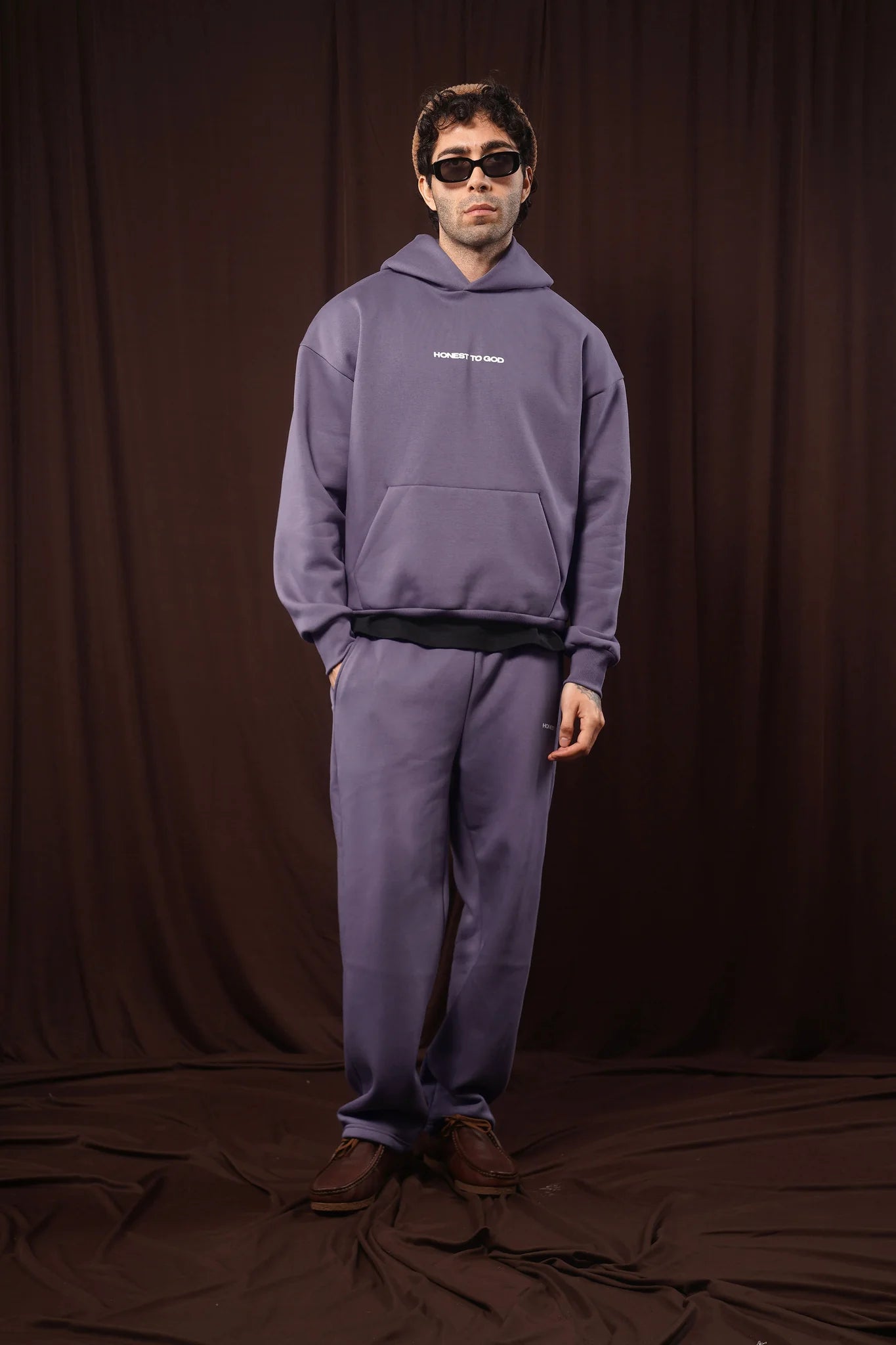 Old Lavender Box Fit Hoodie