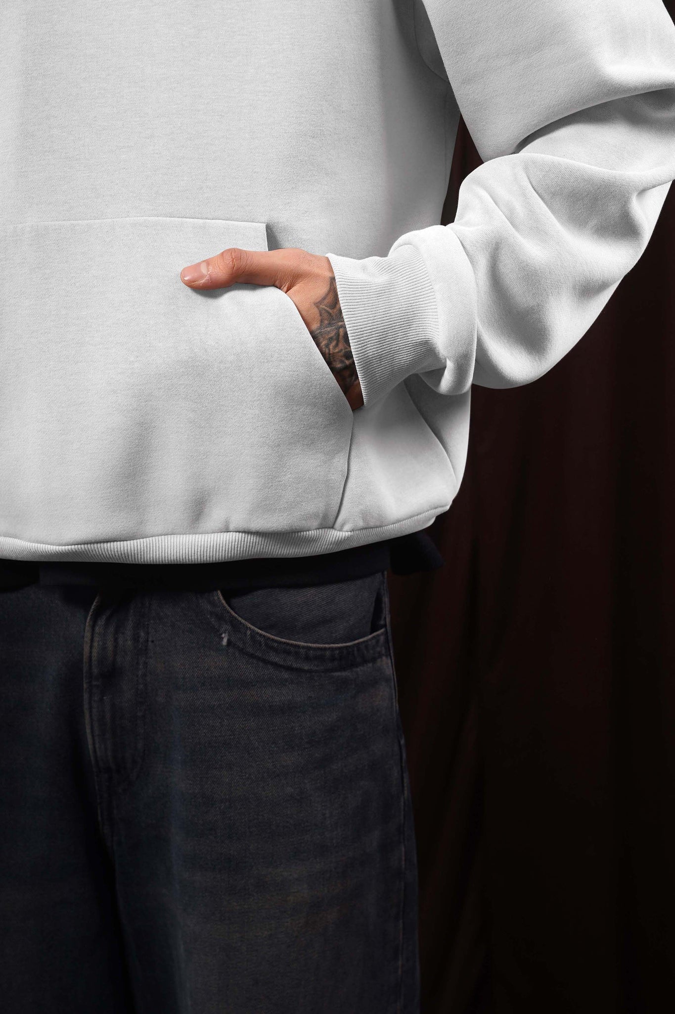 Light Gray Box Fit Hoodie