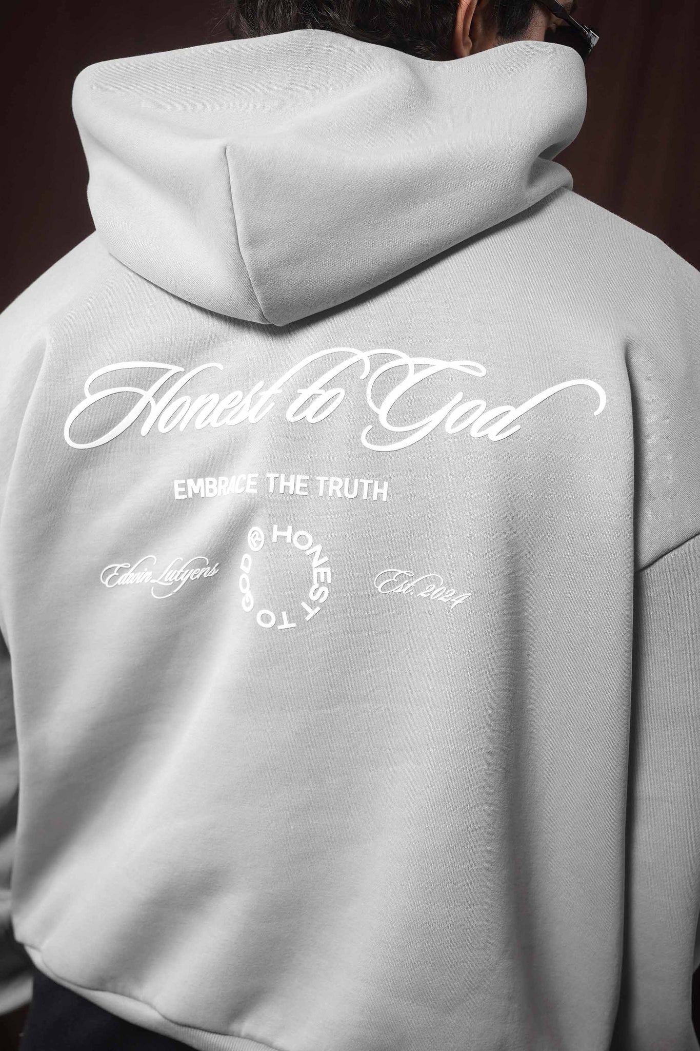 Light Gray Box Fit Hoodie