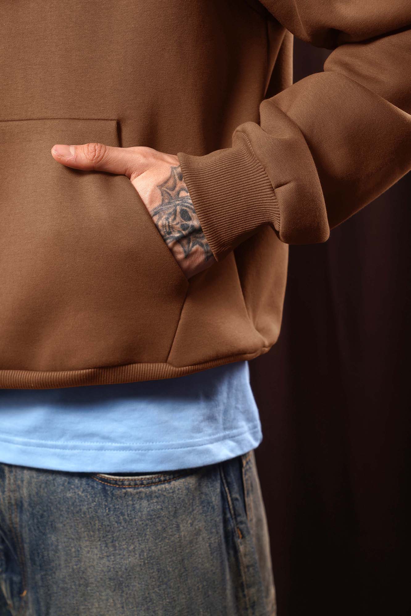 Autumn Brown Box Fit Hoodie