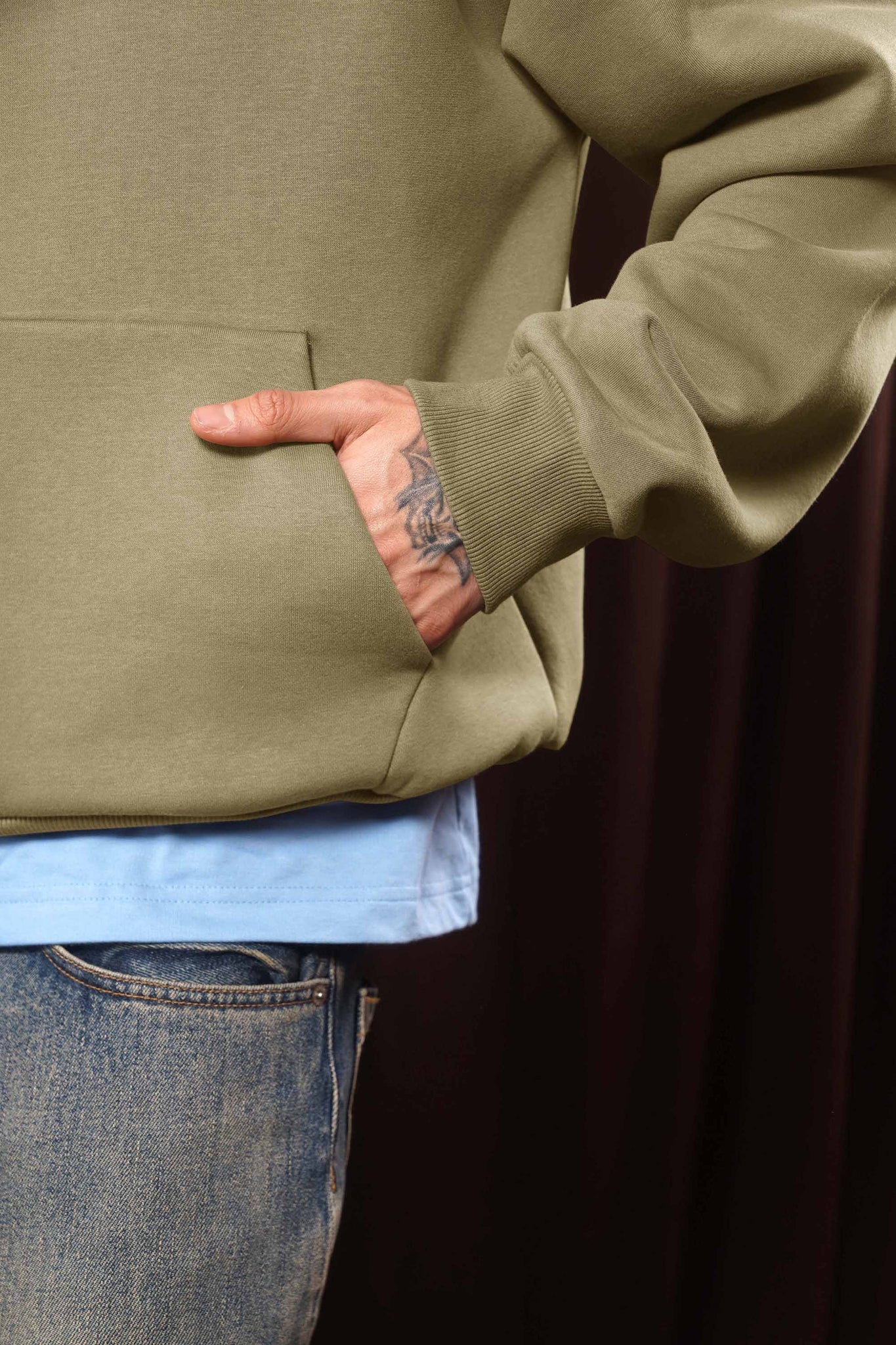 Dark Tan Box Fit Hoodie