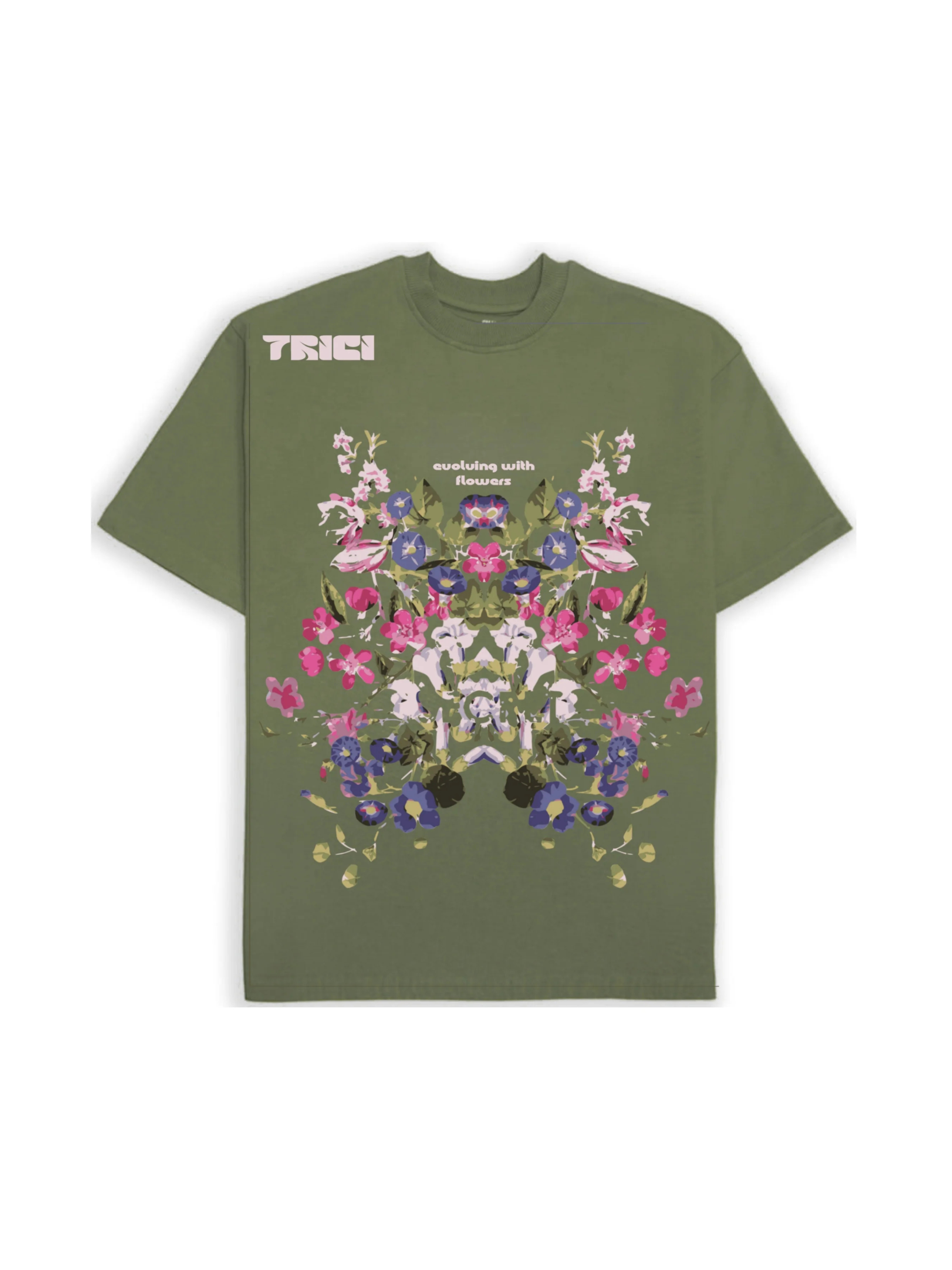EVOLVING TEE IN OLIVE