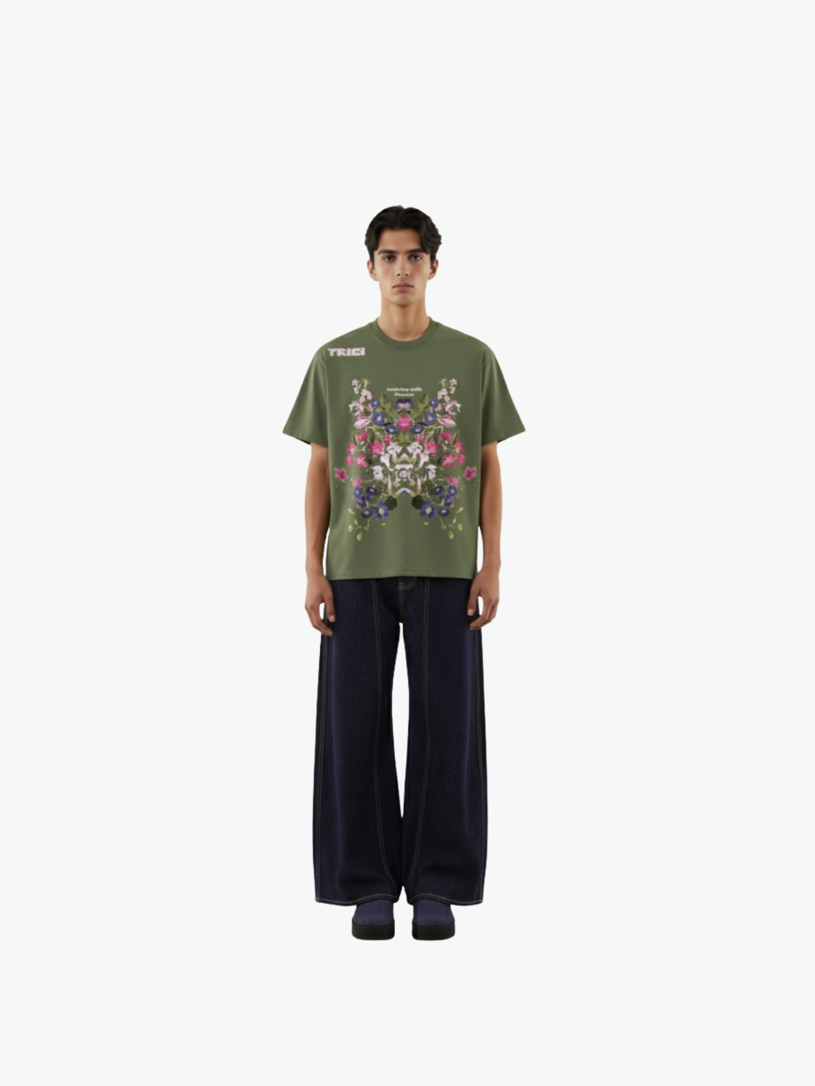 EVOLVING TEE IN OLIVE