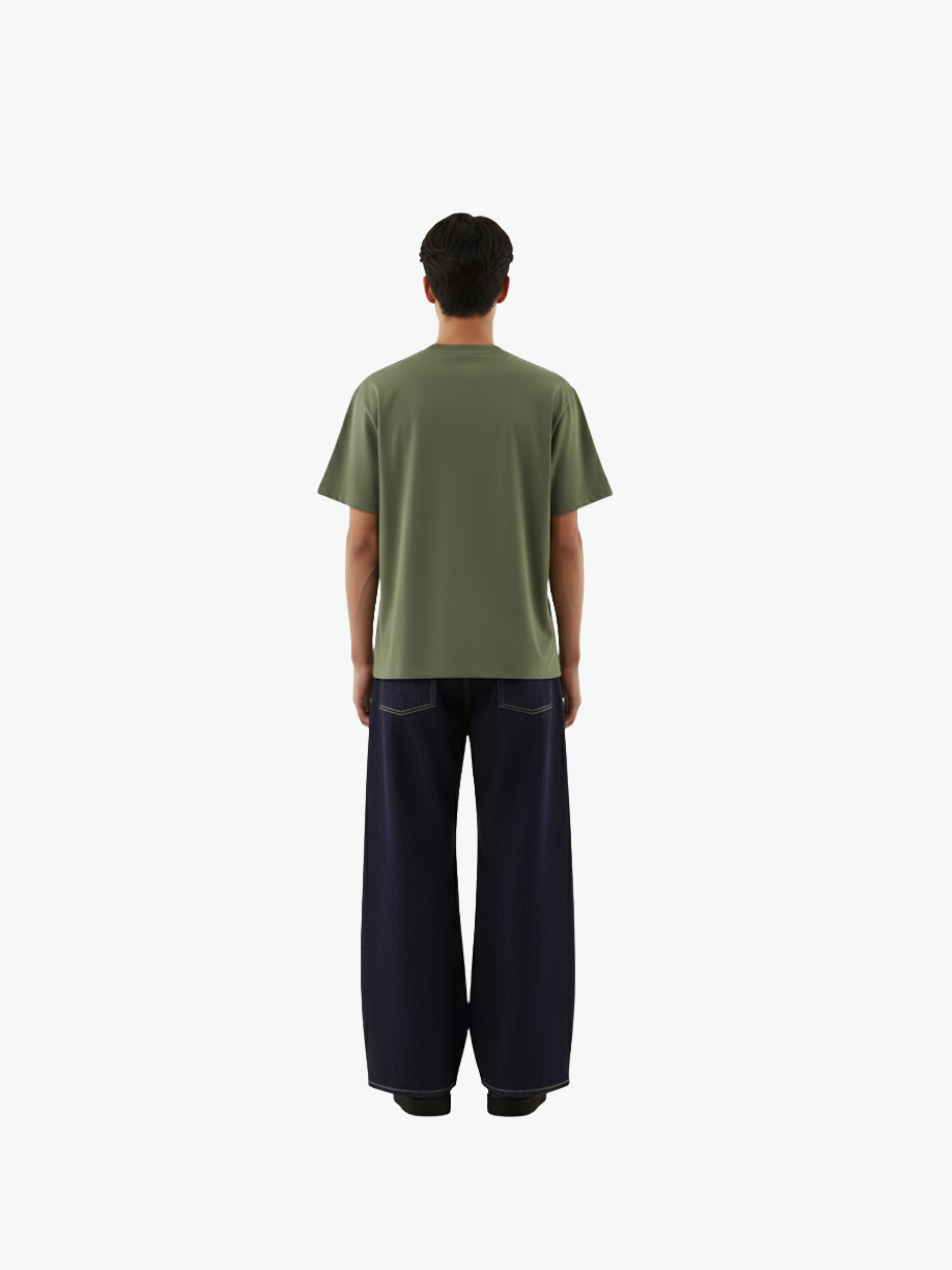 EVOLVING TEE IN OLIVE