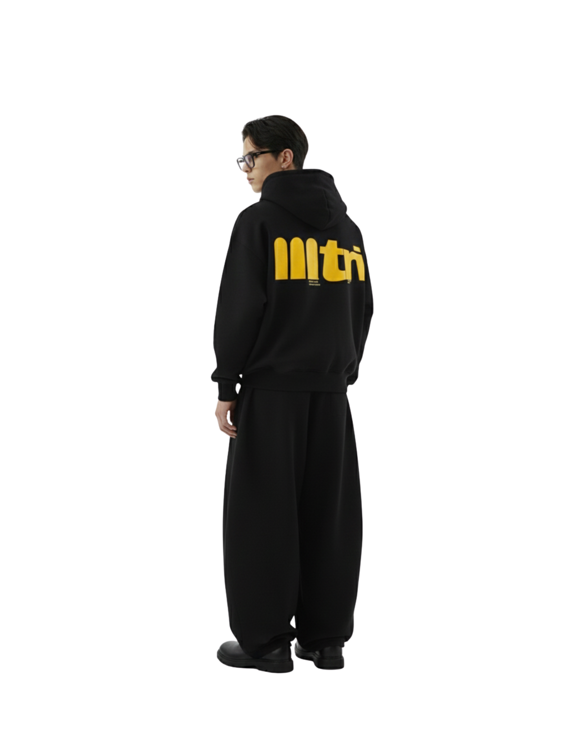 TREES & PALMS HOODIE IN BLACK [UNISEX]