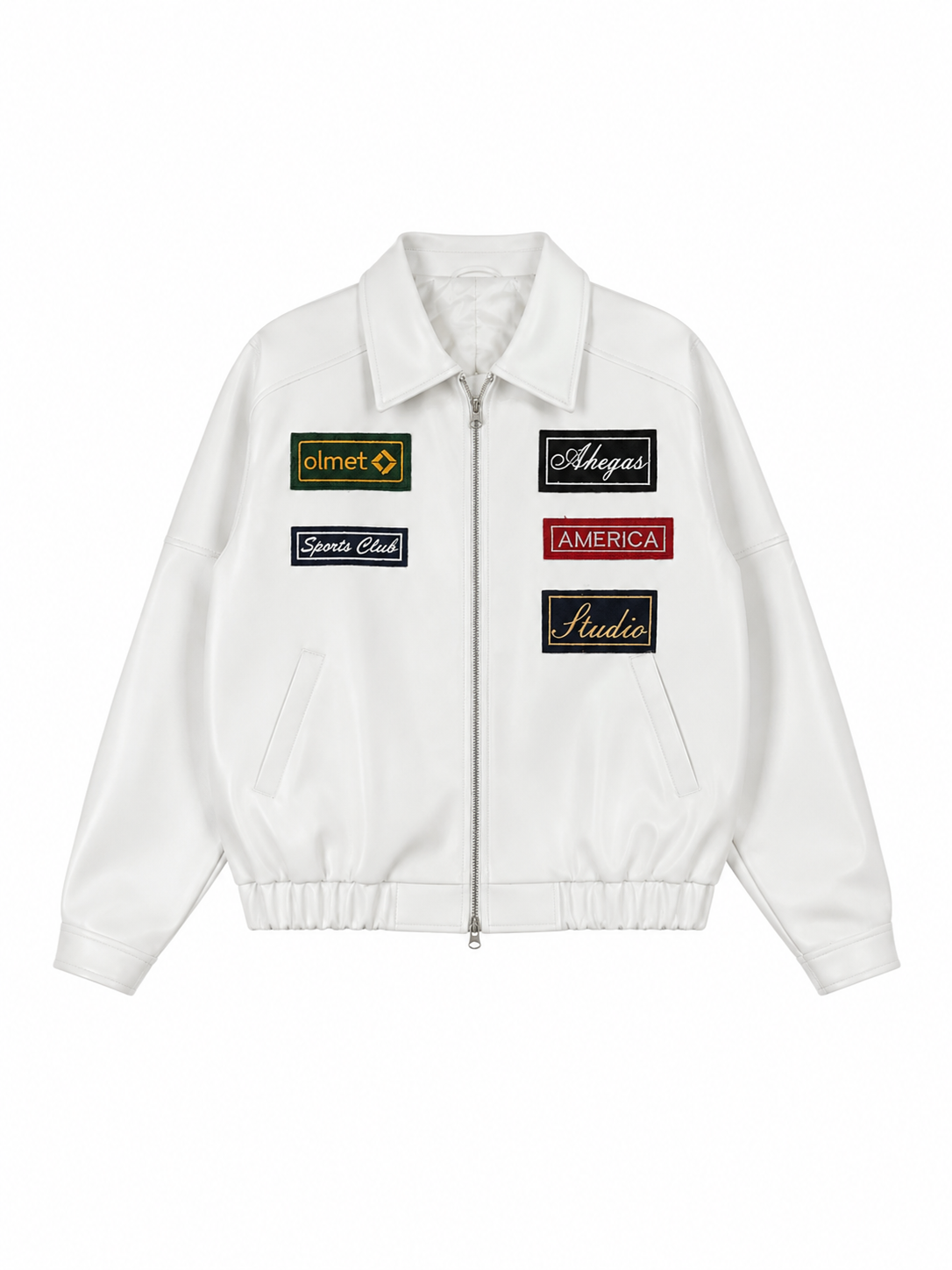 White patched Jacket