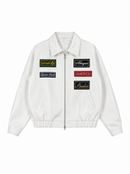 White patched Jacket