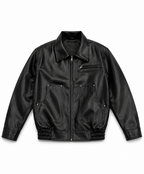 BLACK PATCHED JACKET