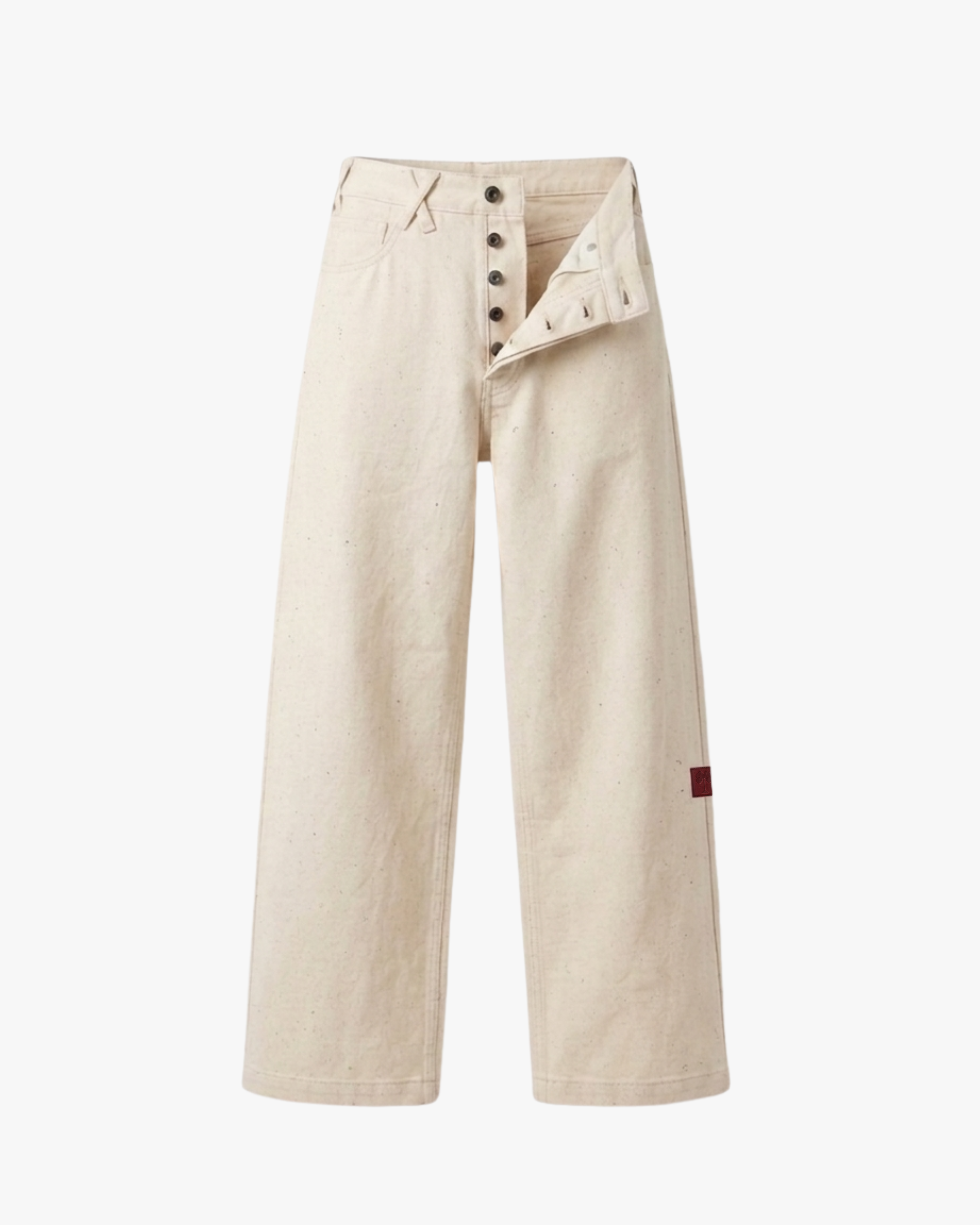 OffDay Straight WideLeg Jeans Cream