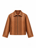 TAN SNAKE JACKET