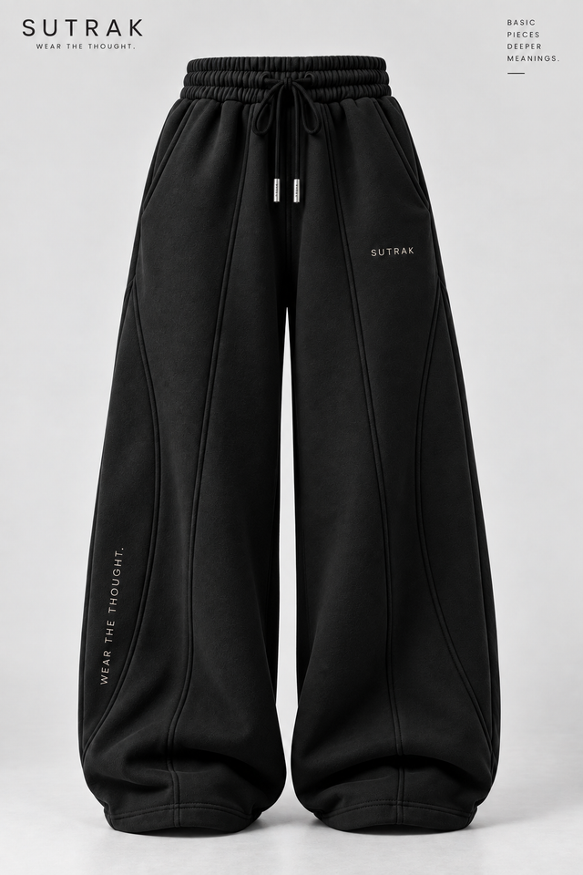 SUTRAK — WIDE FORM SWEATPANTS