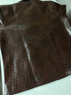 Brown Croco Cropped