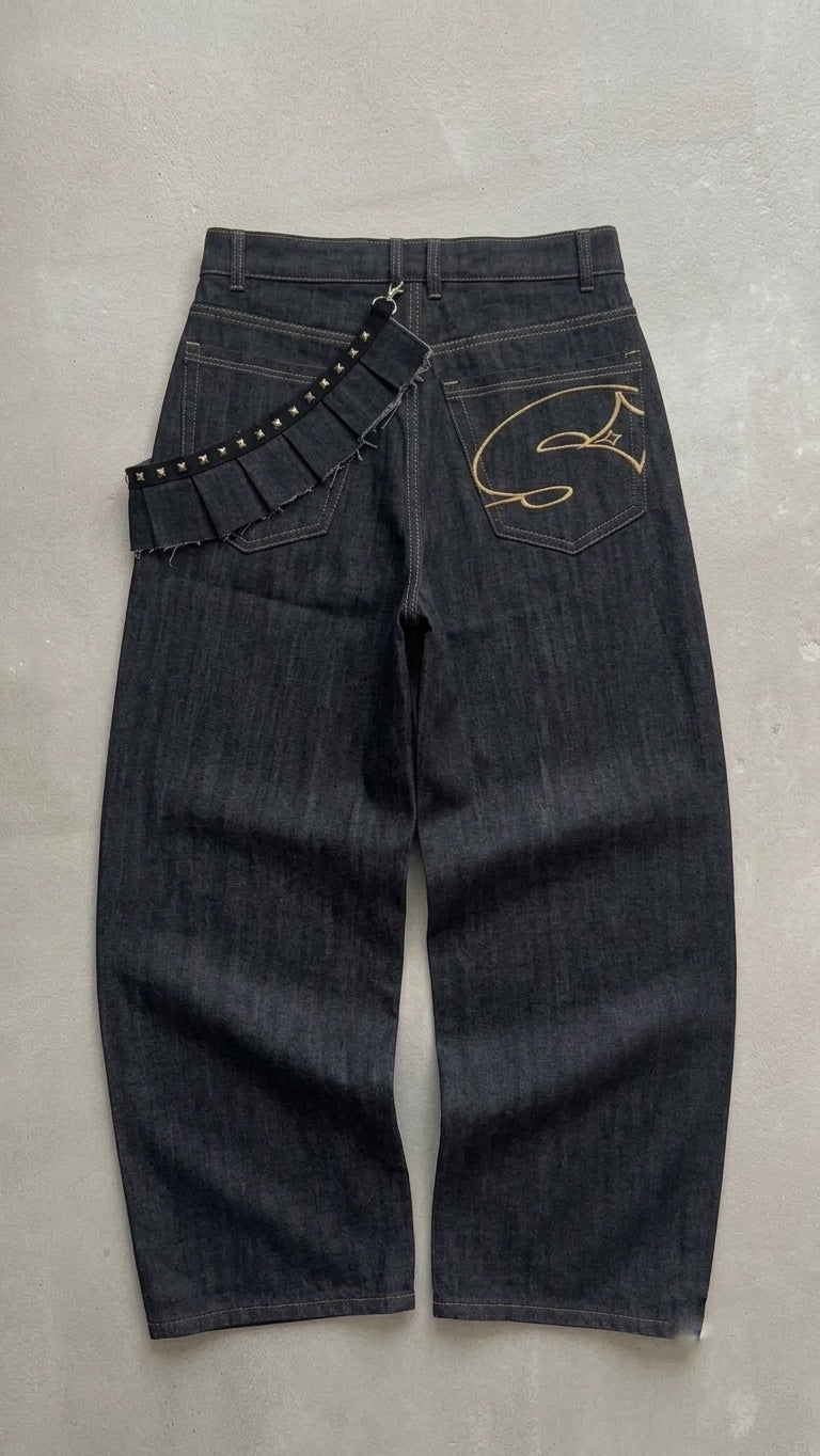 BANDOLIER RAW DENIM ASH GREY