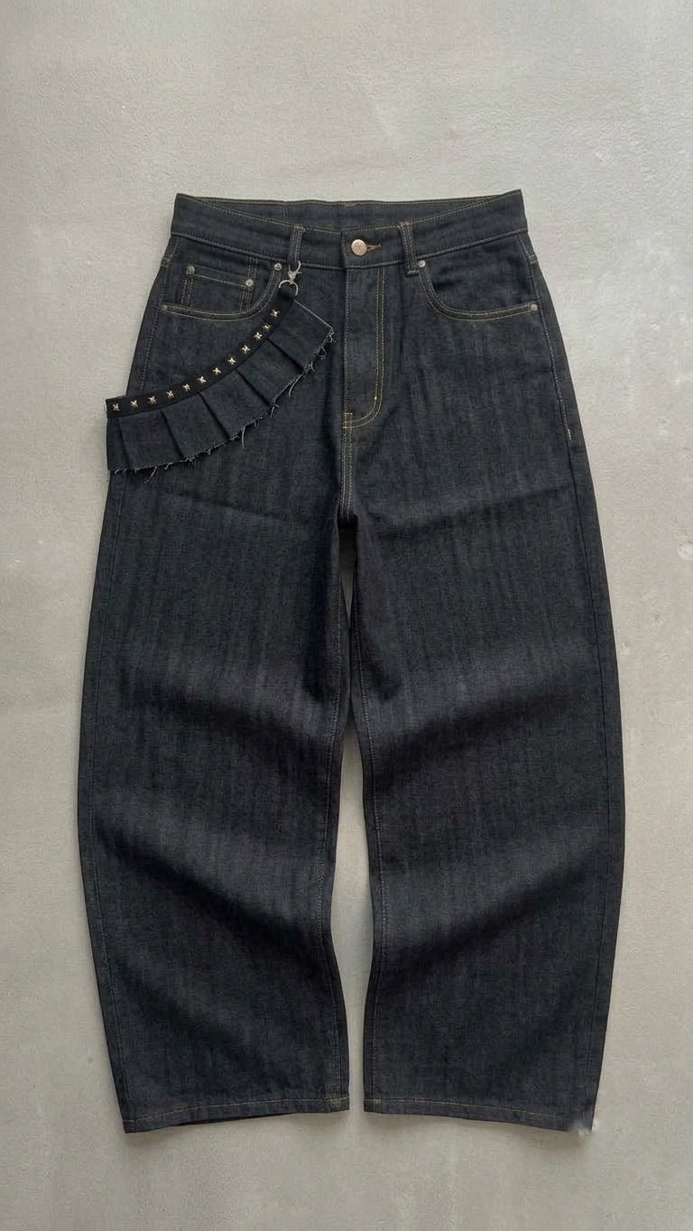 BANDOLIER RAW DENIM ASH GREY