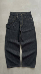 BANDOLIER RAW DENIM ASH GREY