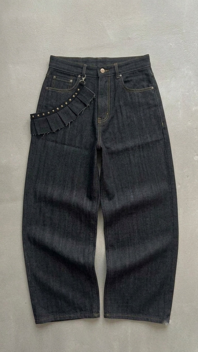 BANDOLIER RAW DENIM ASH GREY