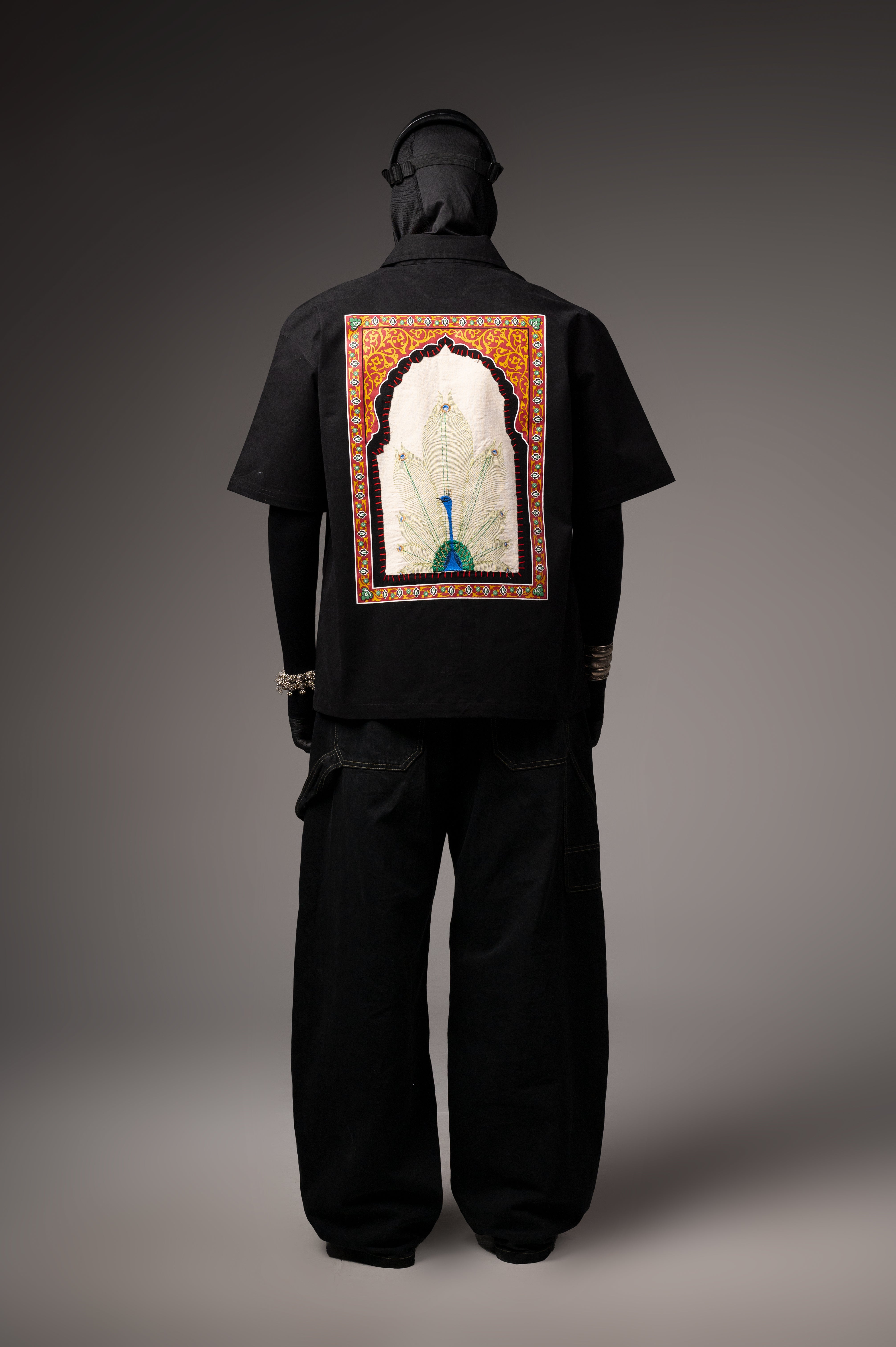 Peacock Hand Work Shirt
