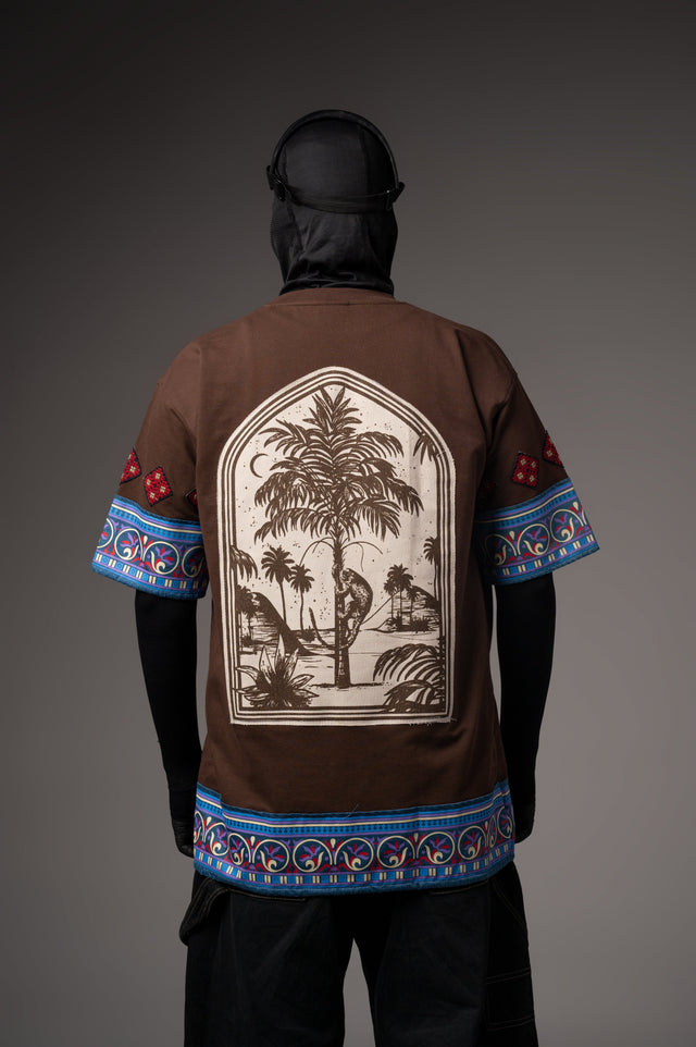 Element Brown Hand Work T-shirt