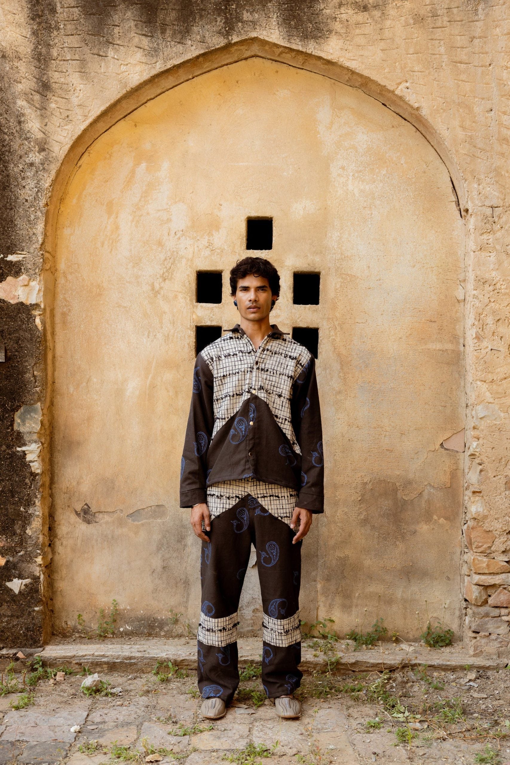 DENIM FUSION HANDWOVEN - JACKET