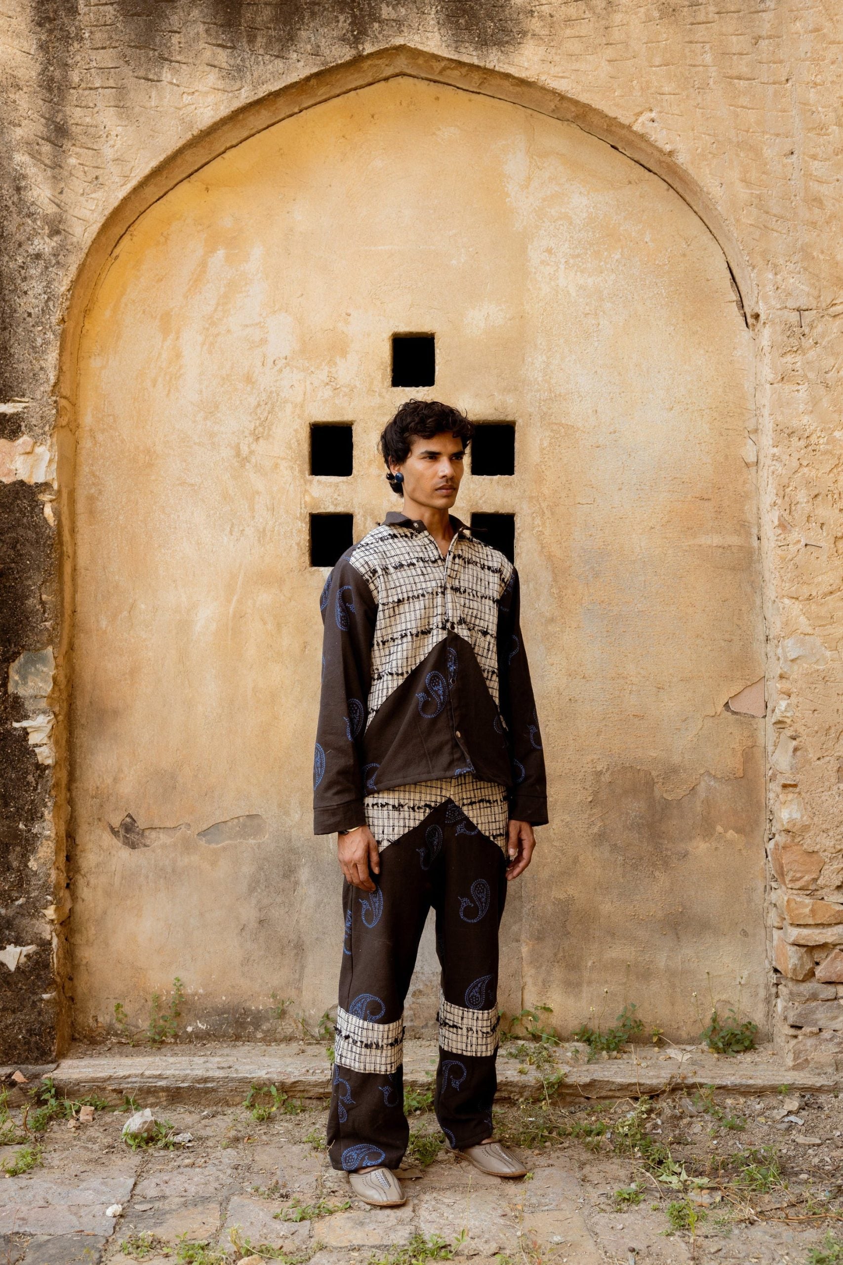 DENIM FUSION HANDWOVEN - JACKET