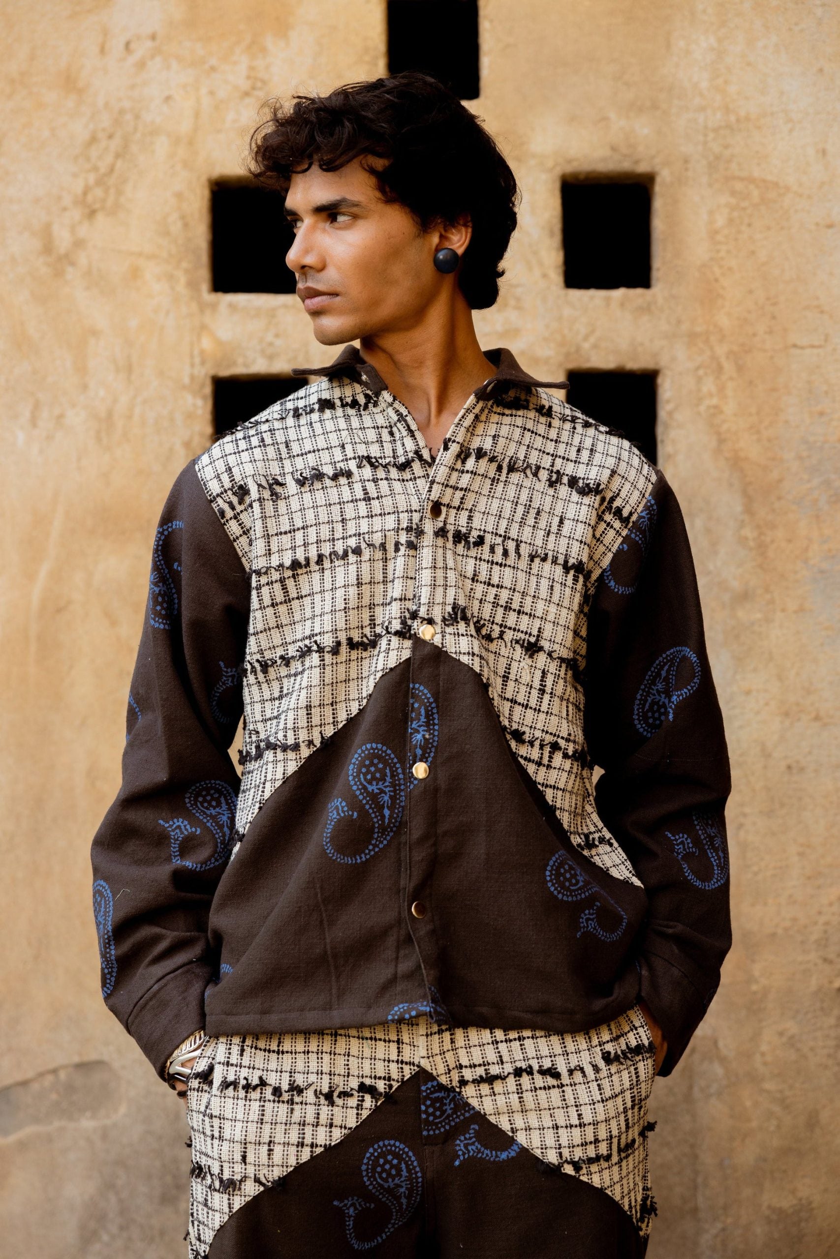 DENIM FUSION HANDWOVEN - JACKET